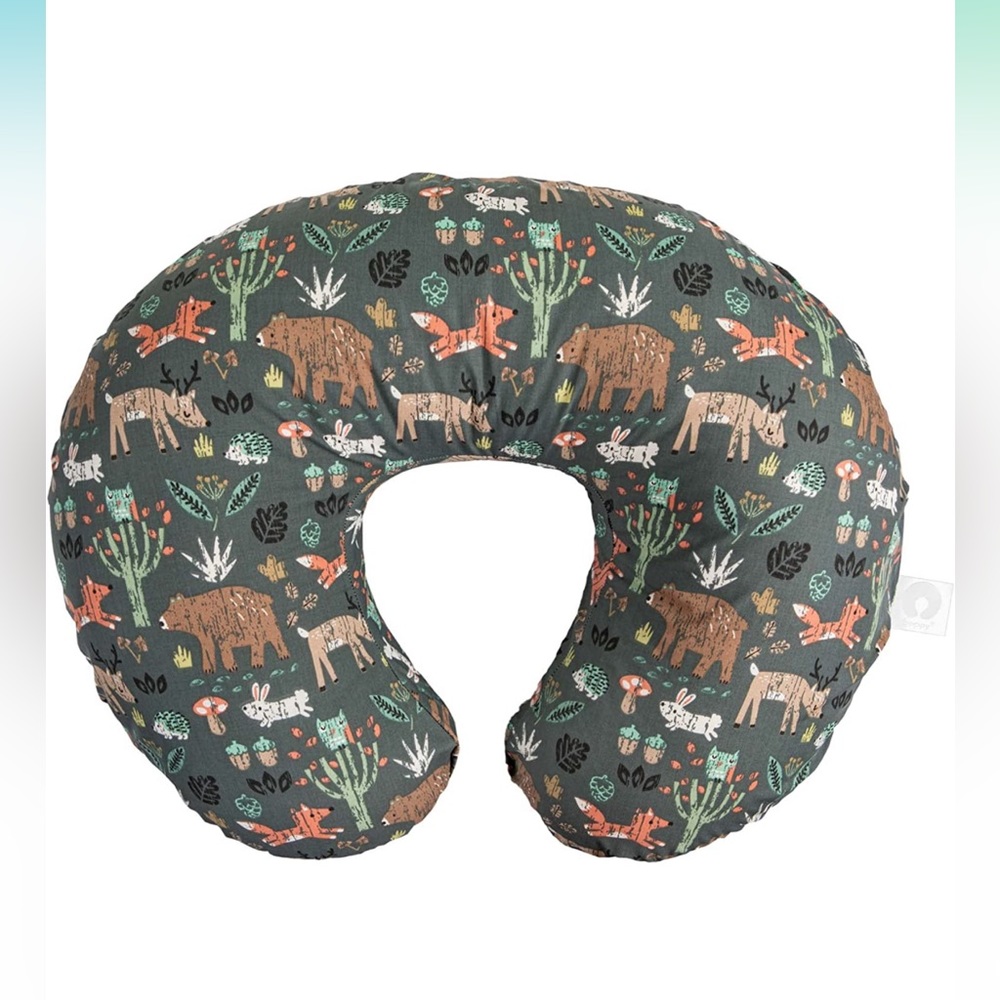 Green Forest Animals Boppy Nursing Pillow